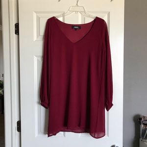 Lulus maroon dress
